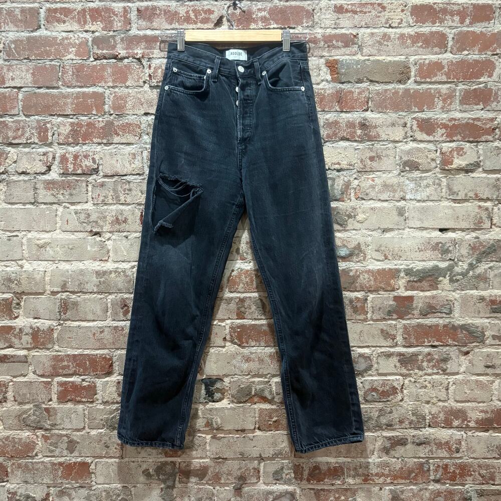 AGOLDE 90's Midrise‎ Loose Fit Ripped Jeans Size 24 - Picture 5 of 10